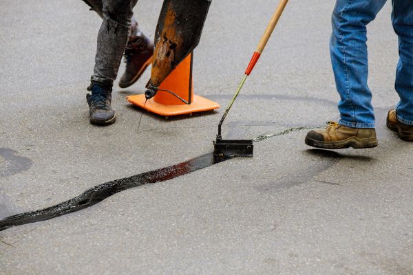 Parking Lot Crack Sealing in Cary
